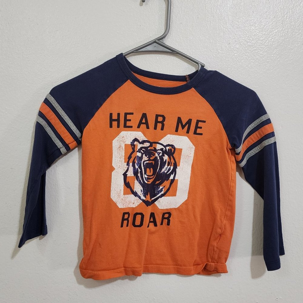 Vintage Baby Gap Chicago Bears Hear Me Out Long Sleeve Shirt Football 5T
